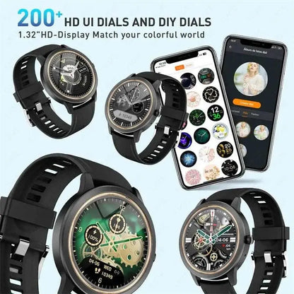 New Women Bluetooth Call Smart Watch Heart Rate Blood Pressure Monitoring Smartwatches Waterproof Men Smartwatch For Android IOS