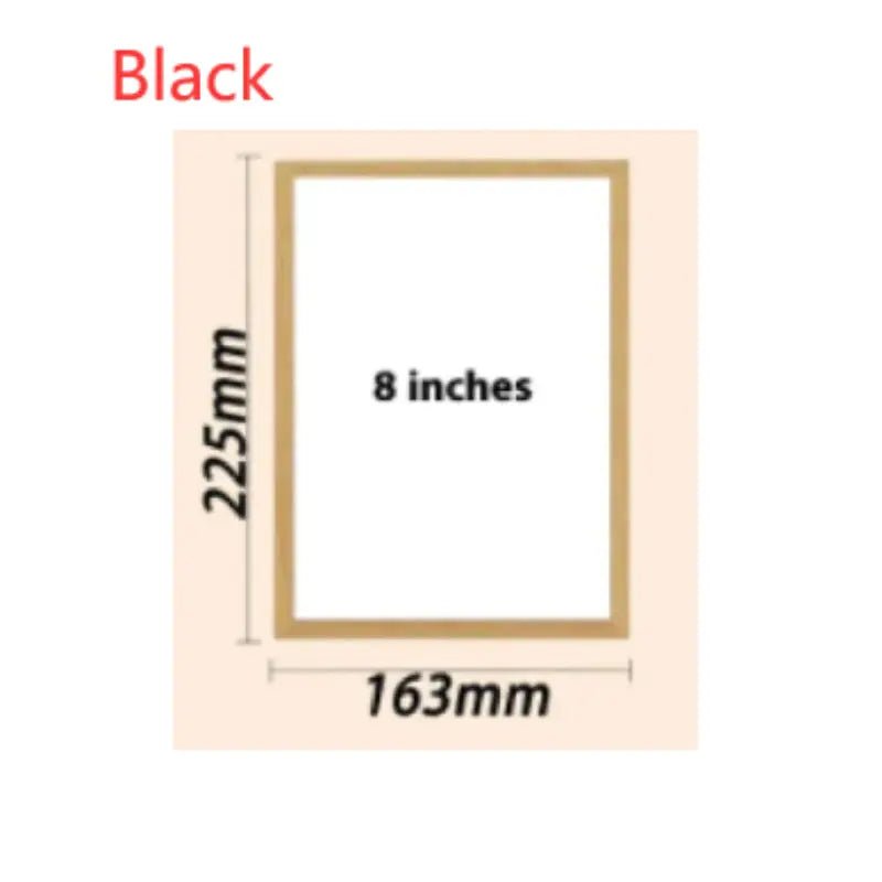 Personalized Light Painting Custom Photo Painting Led Glowing Photo Frame Art Light Decoration Christmas Color light switching 8 inches Black