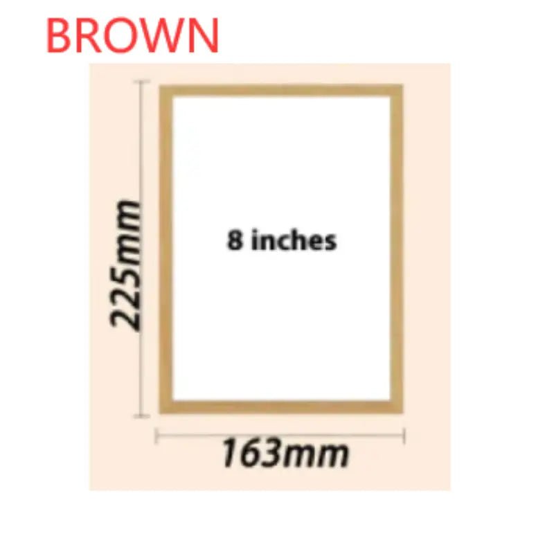 Personalized Light Painting Custom Photo Painting Led Glowing Photo Frame Art Light Decoration Christmas Color light switching 8 inches BROWN