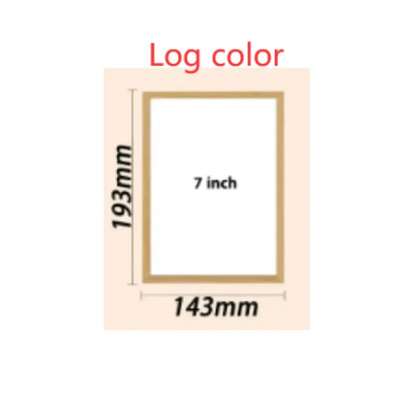 Personalized Light Painting Custom Photo Painting Led Glowing Photo Frame Art Light Decoration Christmas Color light switching 7 inches Log color