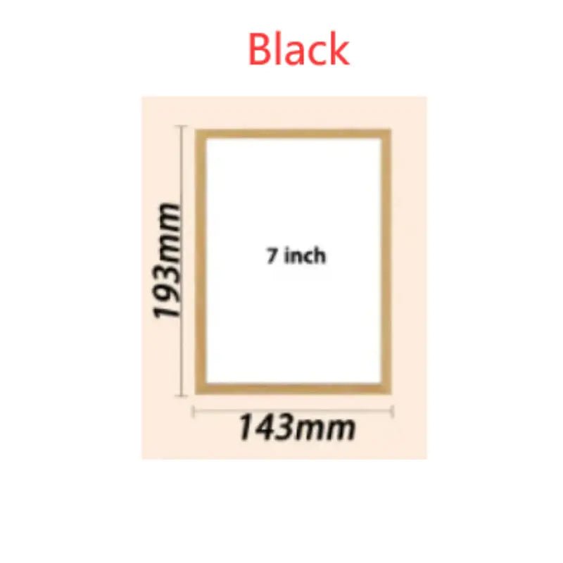 Personalized Light Painting Custom Photo Painting Led Glowing Photo Frame Art Light Decoration Christmas Color light switching 7 inches Black