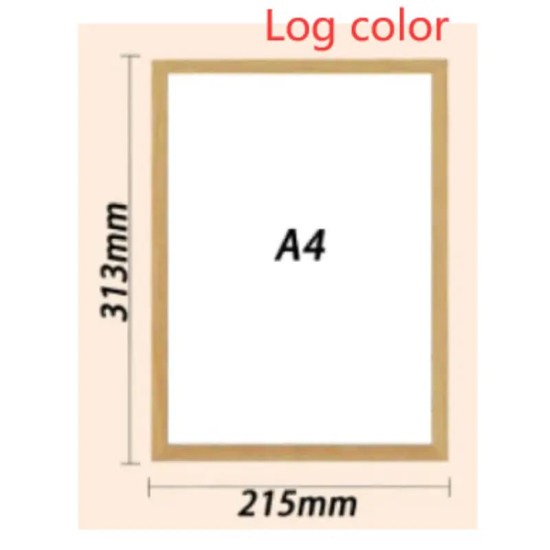 Personalized Light Painting Custom Photo Painting Led Glowing Photo Frame Art Light Decoration Christmas Color light switching A4 Log color