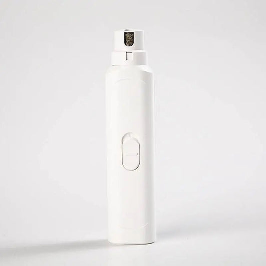 Pet Nail Grinder Dog Cat Battery Model Nail Trimmer Large And Small Dogs Nail Clippers Pet Grooming Tools Pet Products Elegant White T10 Nail Piercing Device 1PCS