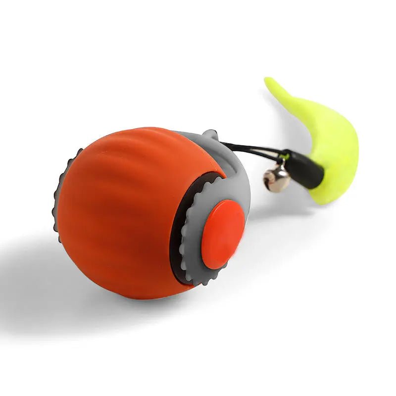Pet With Gravity Sudden Ball Cat Toy Ball Automatic Funny Cat Orange Upgraded Gun Grip