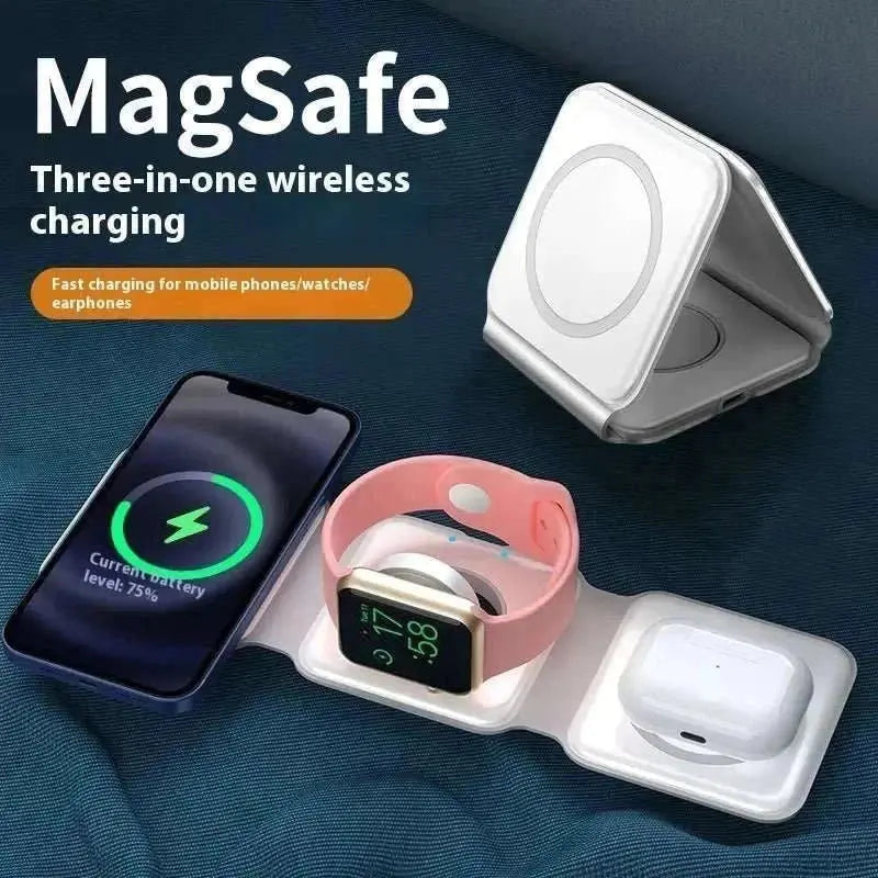 Phones Watches and Earphones 15W 3 in 1 Magnetic