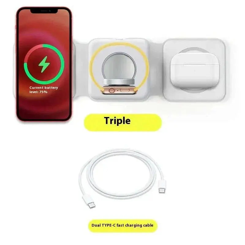 Phones Watches and Earphones 15W 3 in 1 Magnetic