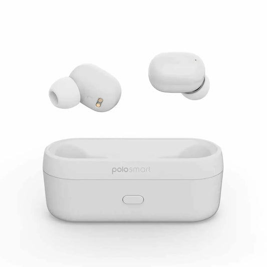 White Polosmart FS55 Wireless TWS Earbuds