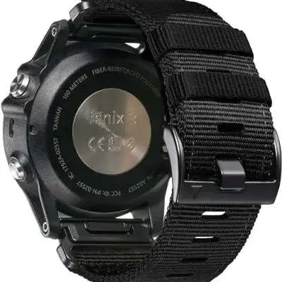 Quick Release Nylon Woven Watchband Accessories Black
