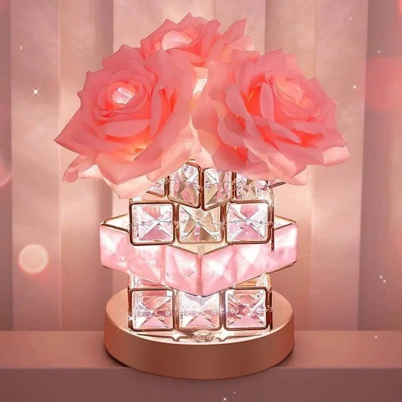 Rubik's Cube Crystal Lamp Bedroom Creative Decorative Atmosphere Home Decor usb