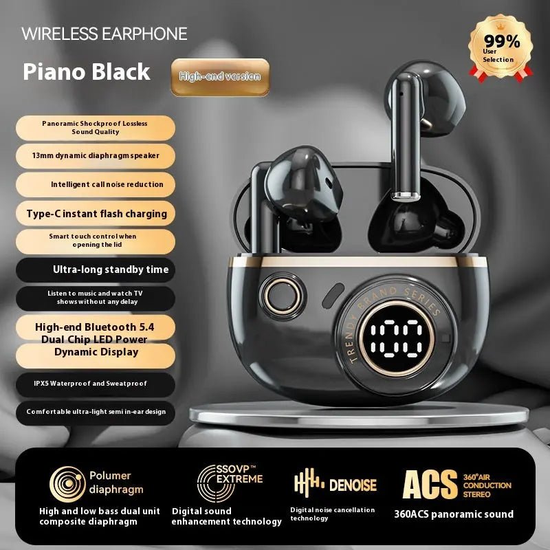 Simple Home Multi-Function Wireless Bluetooth Headset Black
