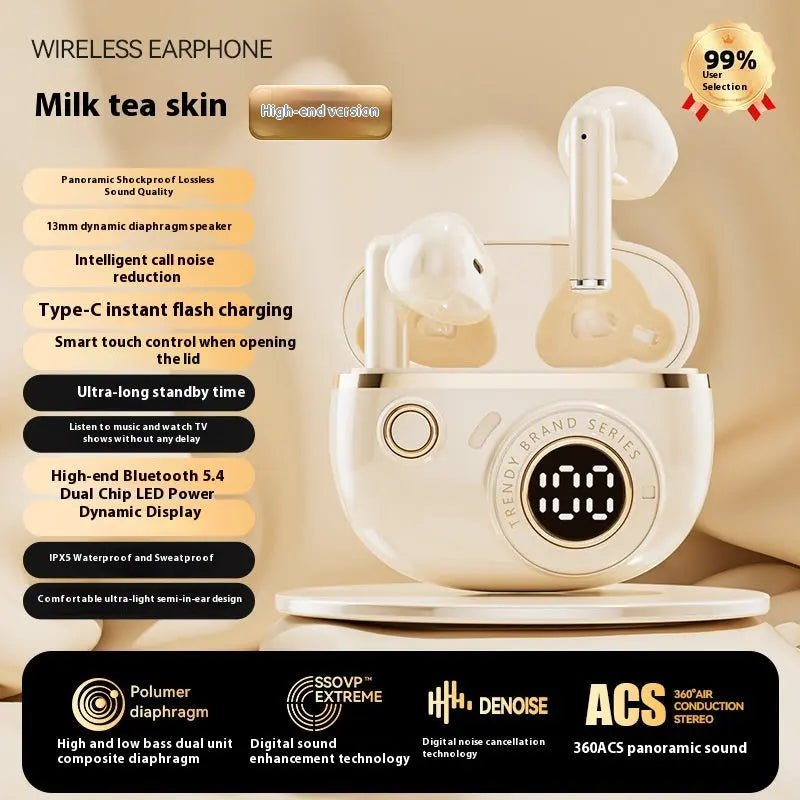 Simple Home Multi-Function Wireless Bluetooth Headset Skin Color