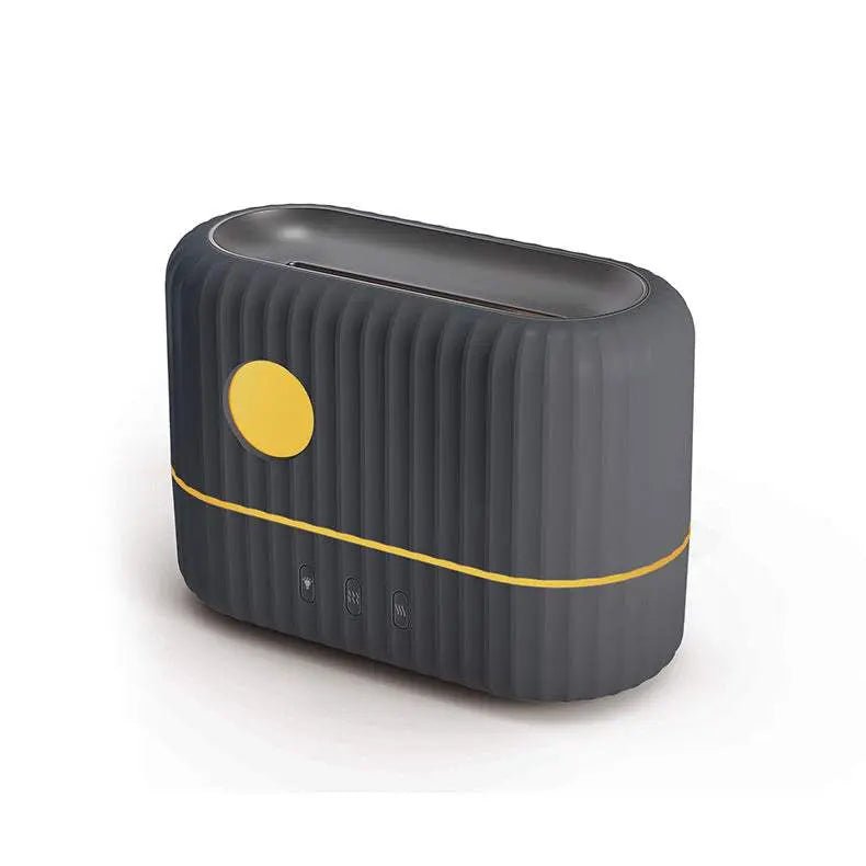 Simulated Flame Aromatherapy Machine Home Office Desktop Humidifier H8 Grey