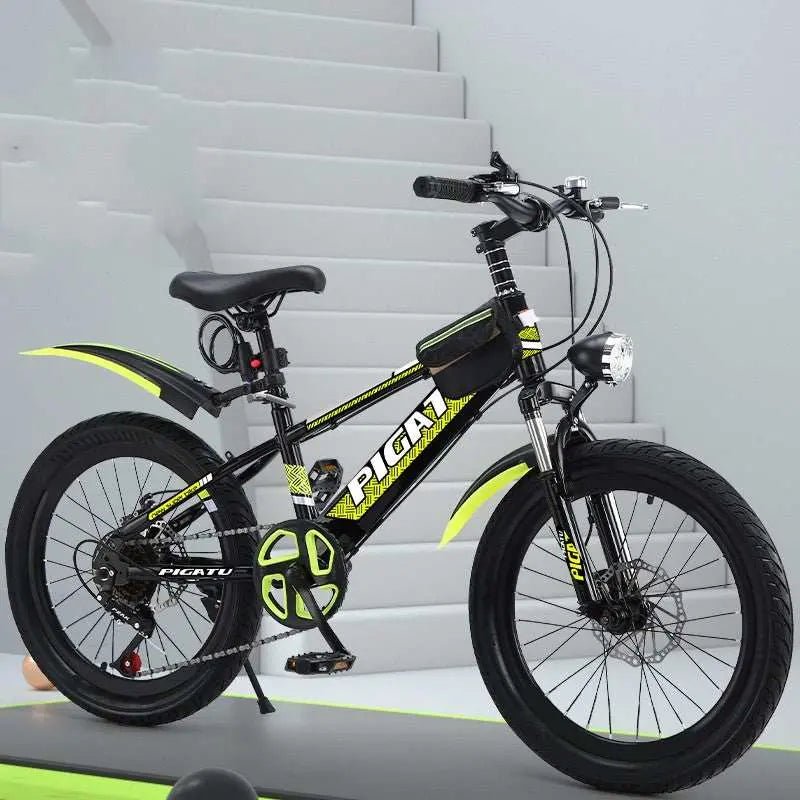 Single Pupil Shock Absorbing Variable Speed Mountain Bike Green 2 Style