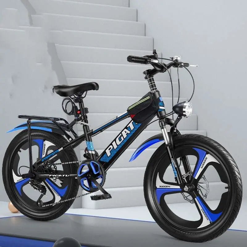 Single Pupil Shock Absorbing Variable Speed Mountain Bike Blue 3 Style