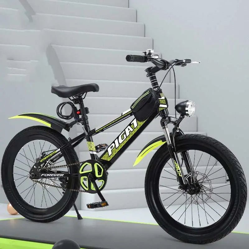 Single Pupil Shock Absorbing Variable Speed Mountain Bike Green 1 Style