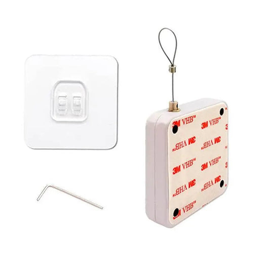 Small Size Electric Automatic Sensor Door Closer Punch-free Adjustable Surface Door Stopper Automatically Close Door Bracket Closer Home Improvement White