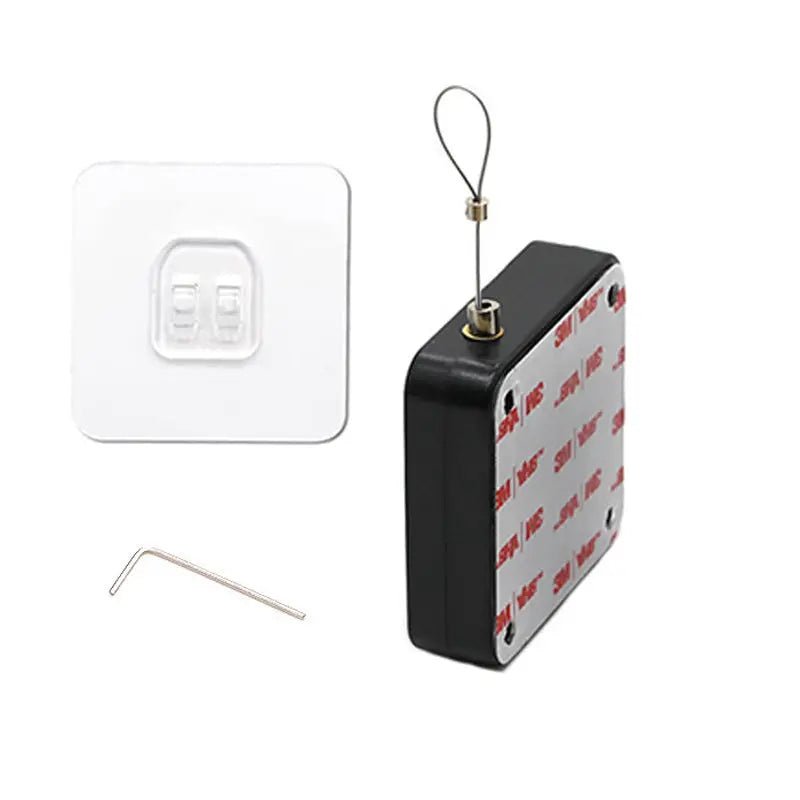 Small Size Electric Automatic Sensor Door Closer Punch-free Adjustable Surface Door Stopper Automatically Close Door Bracket Closer Home Improvement Black