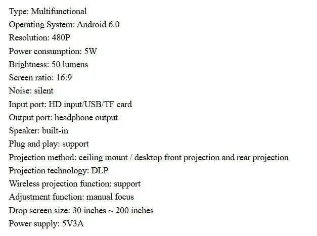 Compact Smart Android Micro Projector - Portable & Powerful