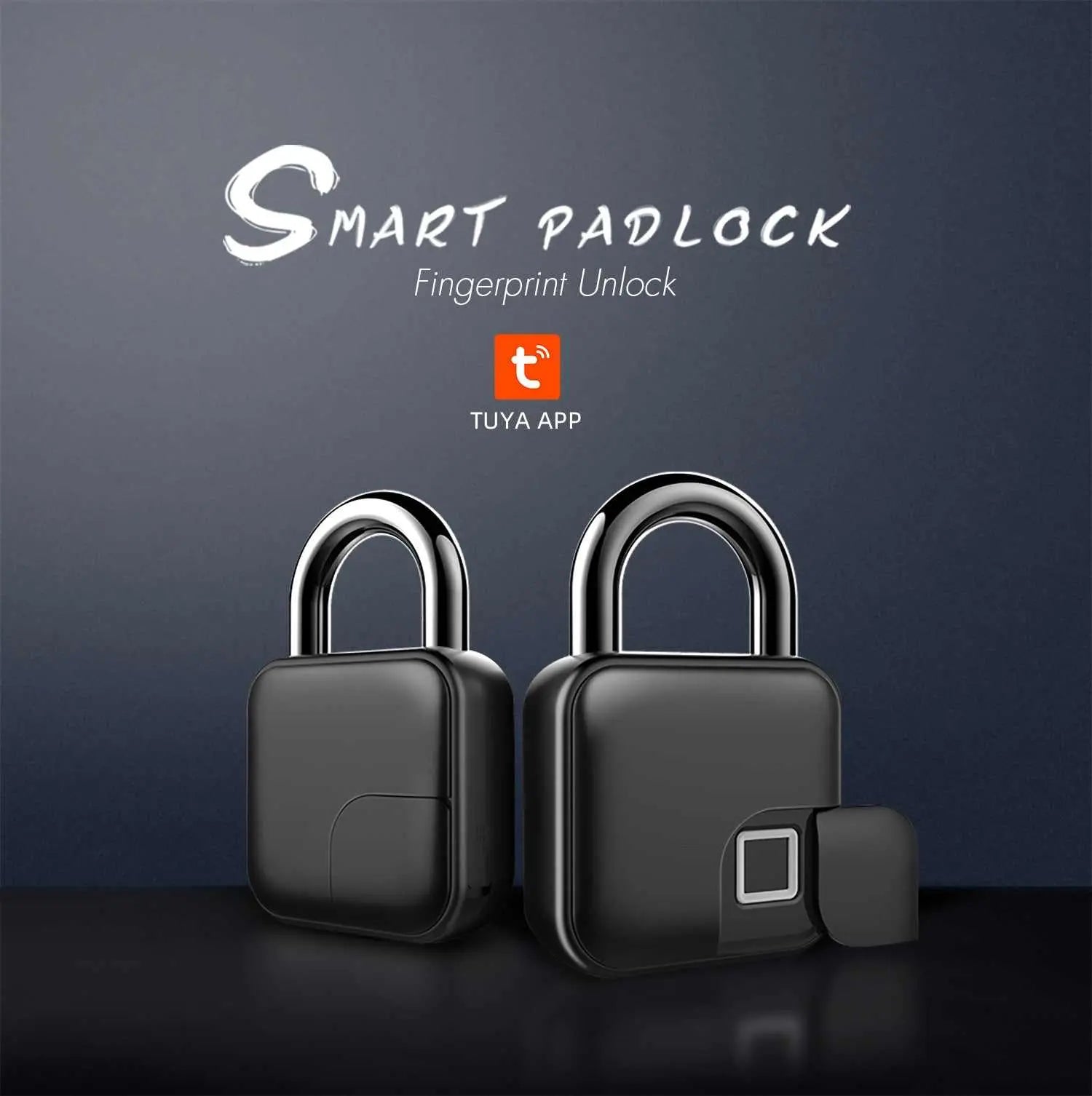 Smart Fingerprint Padlock Bluetooth Dorm Anti-theft Lock Remote L3 fingerprint model