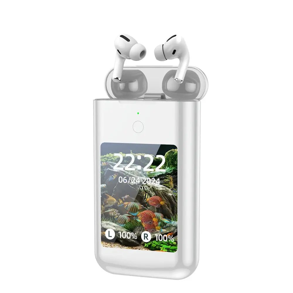 Smart Power Bank Headset 28-inch Multimedia Display White