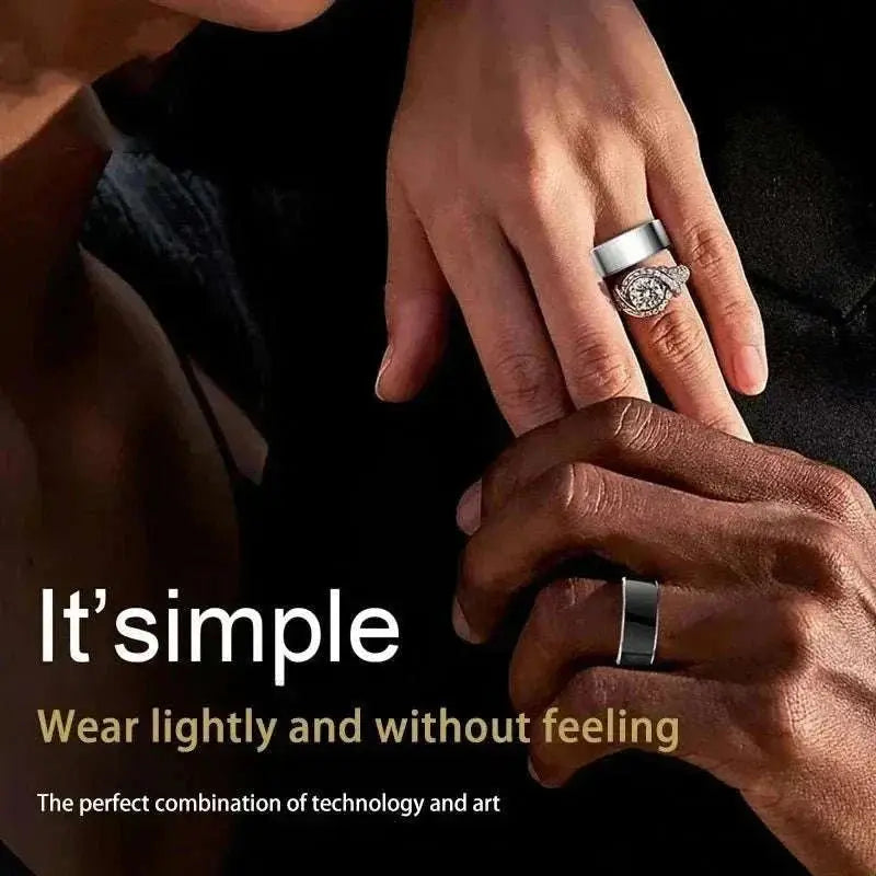 Smart Ring Men Women Bluetooth Monitoring Blood Heart Rate Blood Oxygen Monitoring Multi Sports IP68 5ATM Waterproof 2025