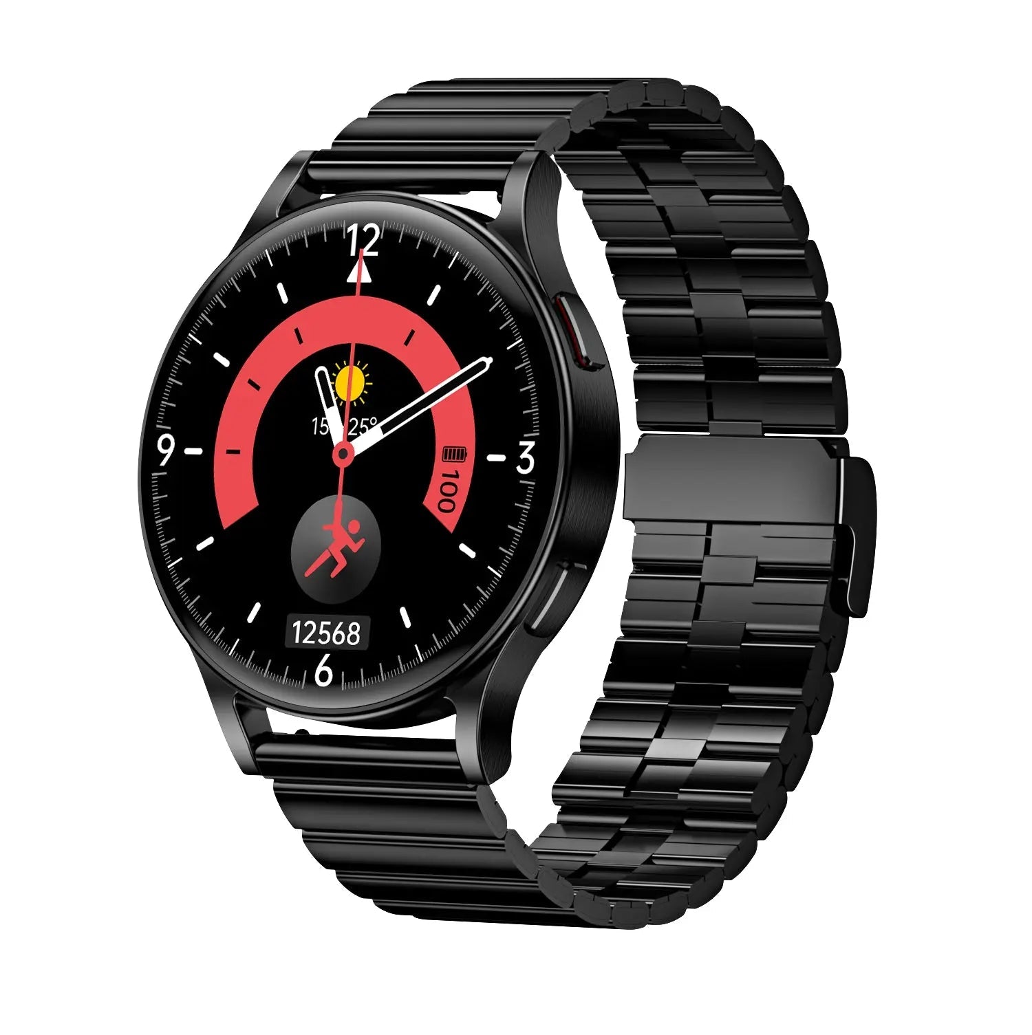 SmartWatch Black steel strip