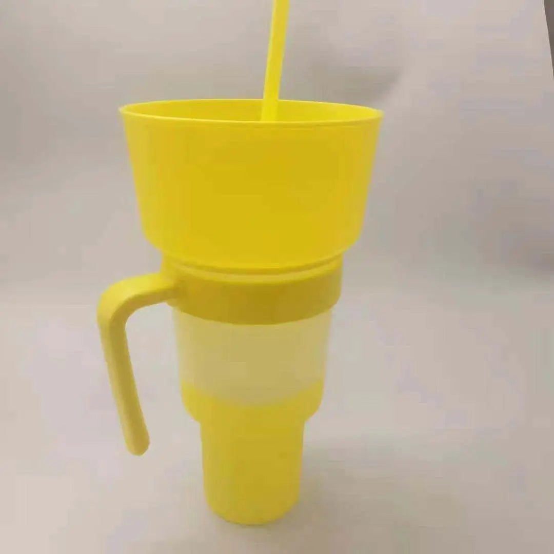 Snack With Handle Straw Cup Kitchen Gadgets Yellow Cold Water Color 901to1000ml