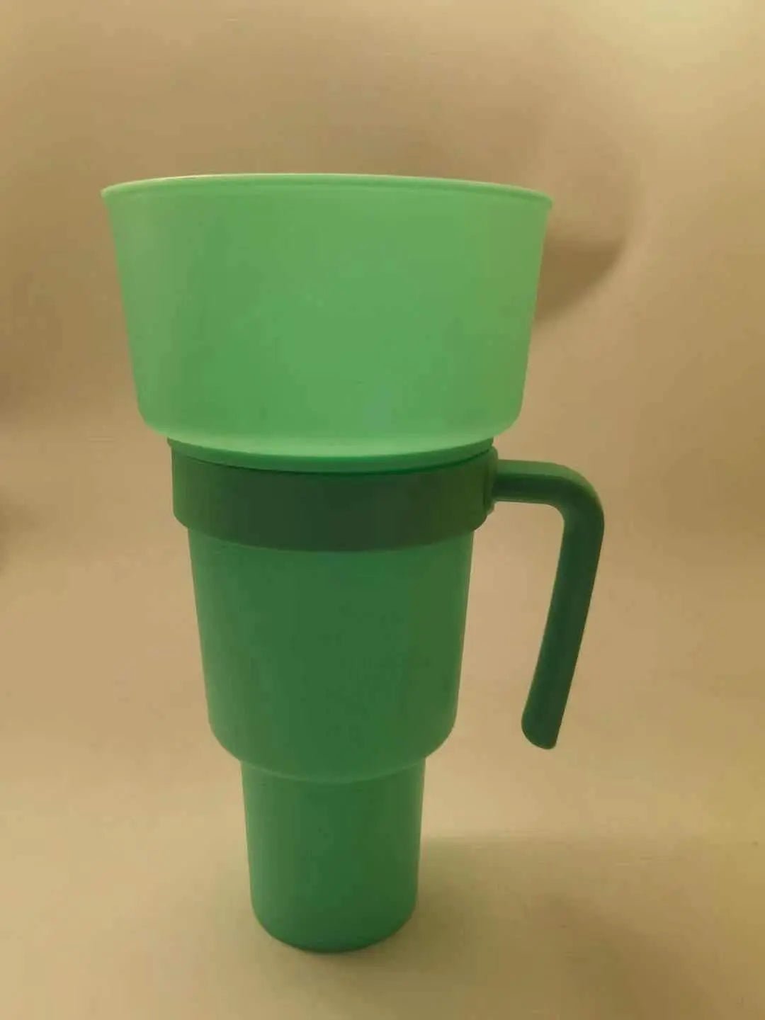 Snack With Handle Straw Cup Kitchen Gadgets Green Solid Color 901to1000ml