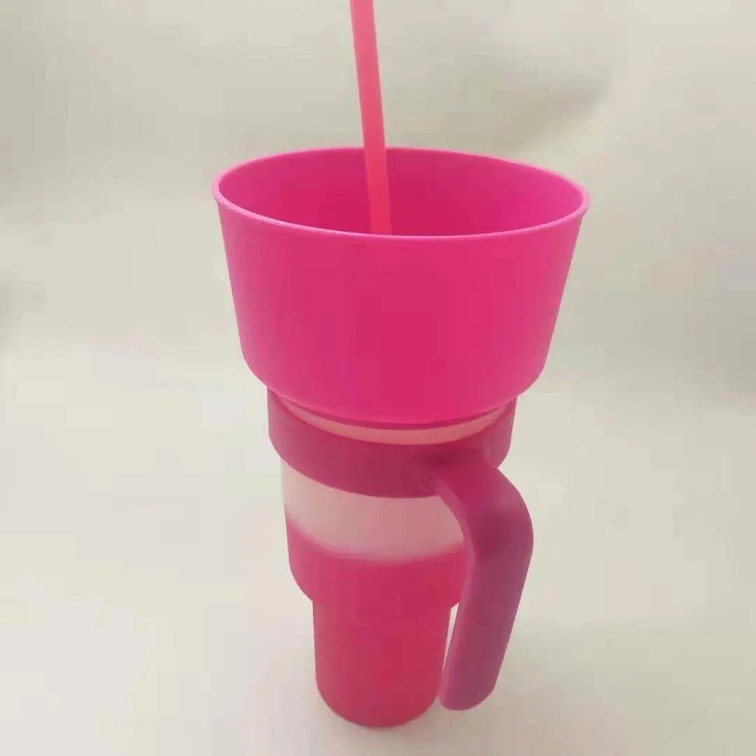 Snack With Handle Straw Cup Kitchen Gadgets Pink Cold Water Color 901to1000ml