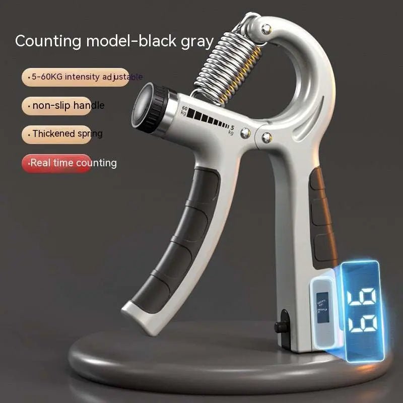 Spring Grip Men's Professional Exercise Arm Strength Home Fitness Equipment Gray