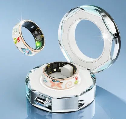 Stainless Steel Electroplating Smart Ring Luminous Dragon Pattern Ring With Crystal Warehouse