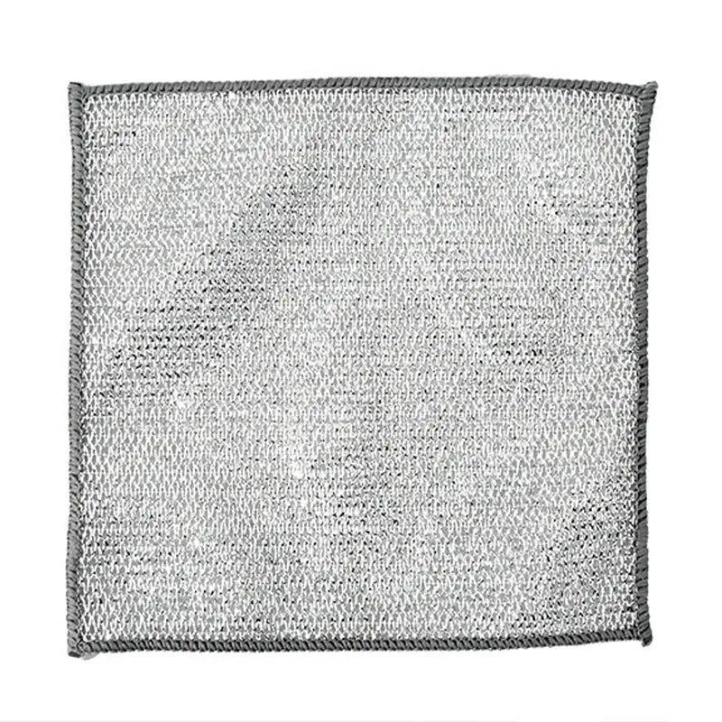 Steel Wire Ball Cloth Kitchen Cleaning Dishcloth Silver Silk Cloth