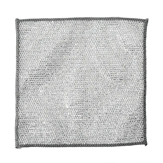 Steel Wire Ball Cloth Kitchen Cleaning Dishcloth Silver Silk Cloth