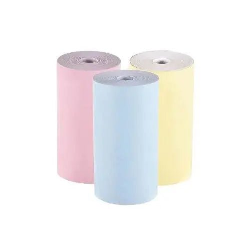 Student Mini Thermal Label Printer 3Pcs Color Printing Paper