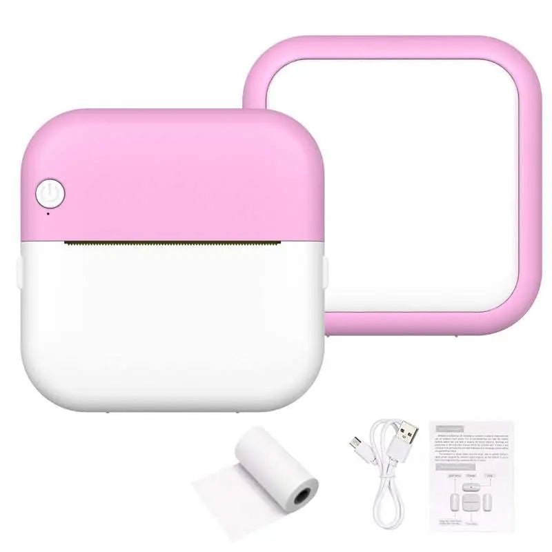 Student Mini Thermal Label Printer Pink Standard