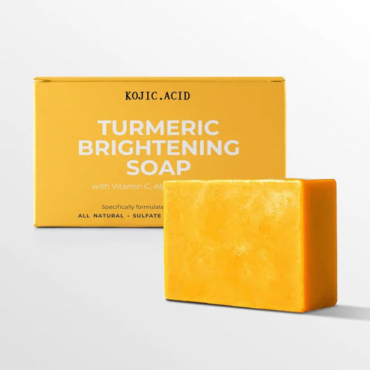 Turmeric Kojic Soap Turmeric Kojic Acid Soap Handmade Skin Products Natural Turmeric Soap Bar Skin Clean Dark Spot Remover Moist Bathing Facial Soap Kojic Acid Soap