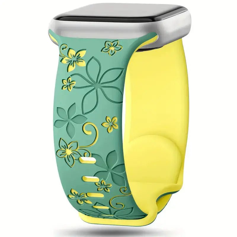 Two-tone Silicone Strap Bauhinia Green Yellow