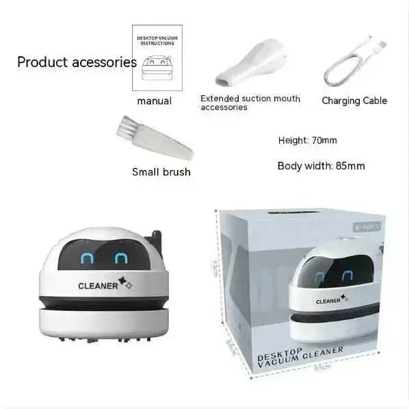 USB Electric Desktop Cleaner White