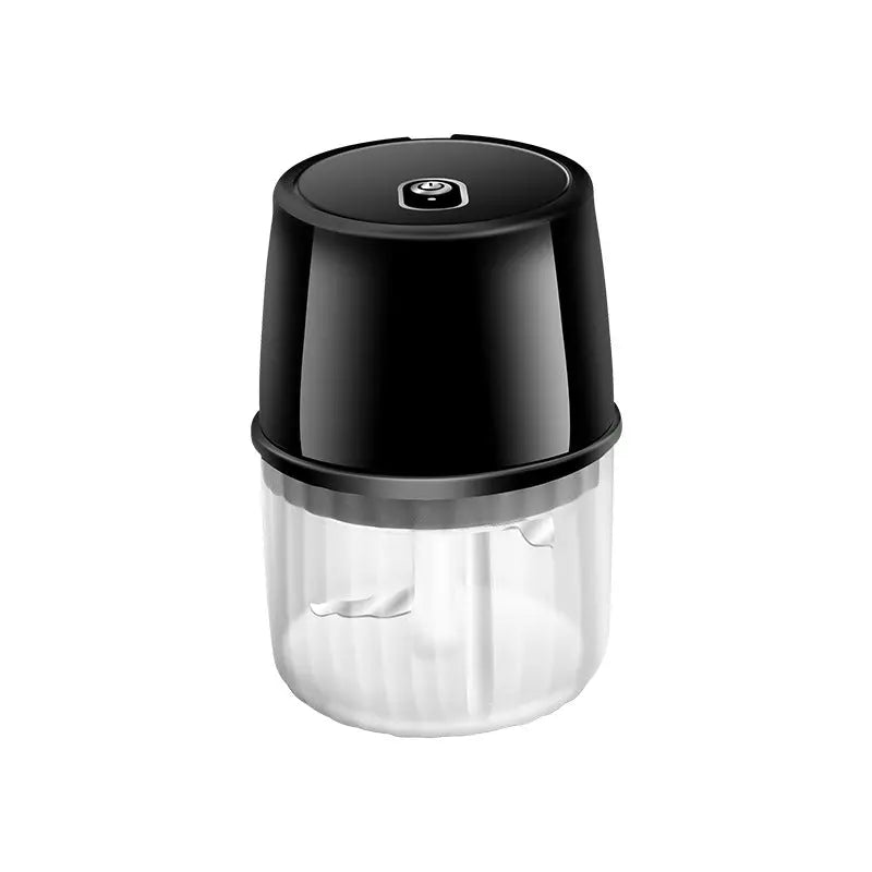 USB Rechargeable Electric Garlic Press Portable Wireless Food Chopper Mini Complementary Food Mixer Kitchen Gadgets Black