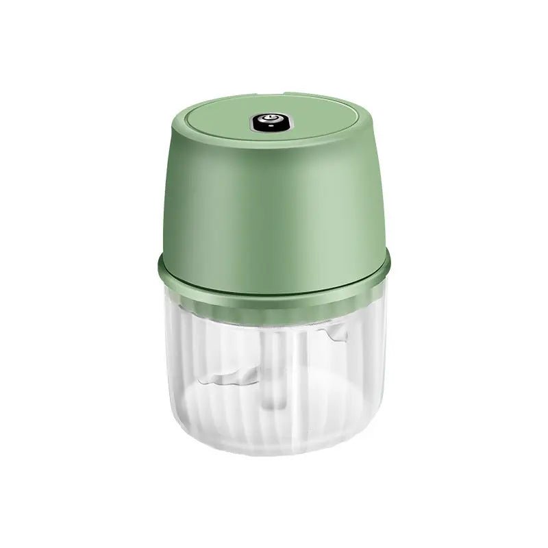 USB Rechargeable Electric Garlic Press Portable Wireless Food Chopper Mini Complementary Food Mixer Kitchen Gadgets Light Green