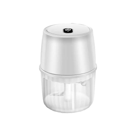 USB Rechargeable Electric Garlic Press Portable Wireless Food Chopper Mini Complementary Food Mixer Kitchen Gadgets White