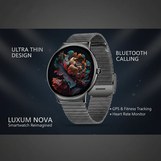 V89 Ultra-thin Smart Watch Bluetooth Calling Full HD Screen Black Mesh Silicone