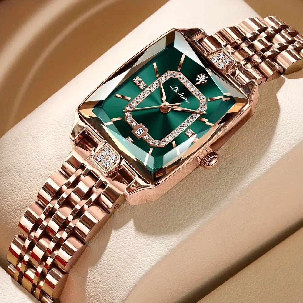 Women's Waterproof High-end Fashion All-match Watch Green
