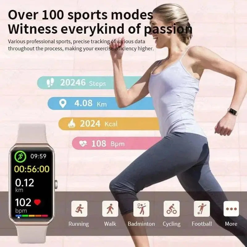 Xiaomi 2025 New 1.47” HD Smart Watch Women Sports Fitness Bracelet Thermometer Health Monitor Waterproof Women Smartwatch