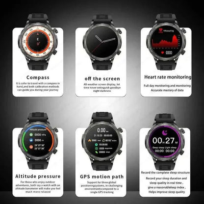 Xiaomi 2025 New Bluetooth Call Smart Watch AMOLED HD Large Screen Heart Rate NFC IP68 Waterproof GPS Sports Smart Watch